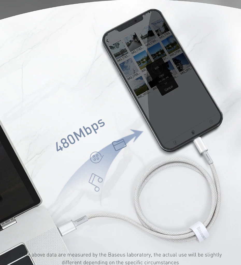 【KR Clearance】 Baseus Fast Charging PD 20W USB C Cable for iPhone 14 13 12 11 Pro Max XR for iPhone Charger Cable for MacBook