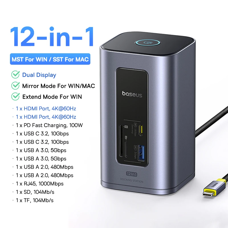 12-in-1 HDMI SD TF