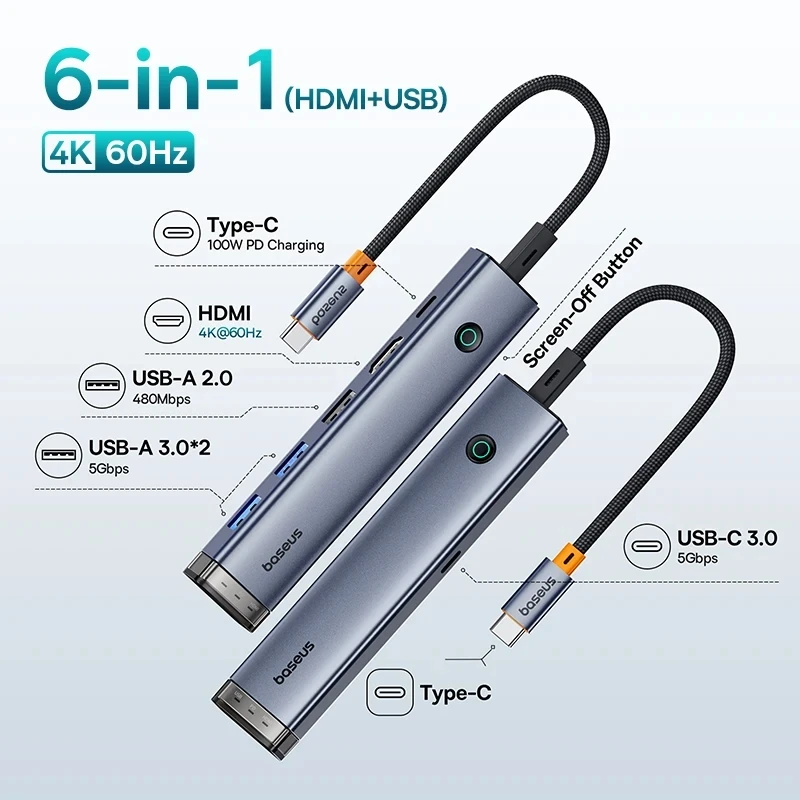 6-In-1 USB3.0 HDMI