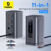 Baseus Spacemate 11-in-1 USB C Docking Station Triple Display 4K@60Hz HDMI DP PD 100W