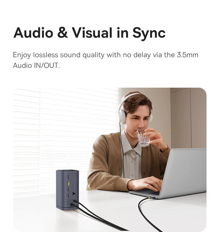 Baseus USB C HUB for Mac M3 M2 M1 System HDMI 4K@60Hz MST Triple Display for MacBook Air Pro Window 11-in-1 HUB Docking Station