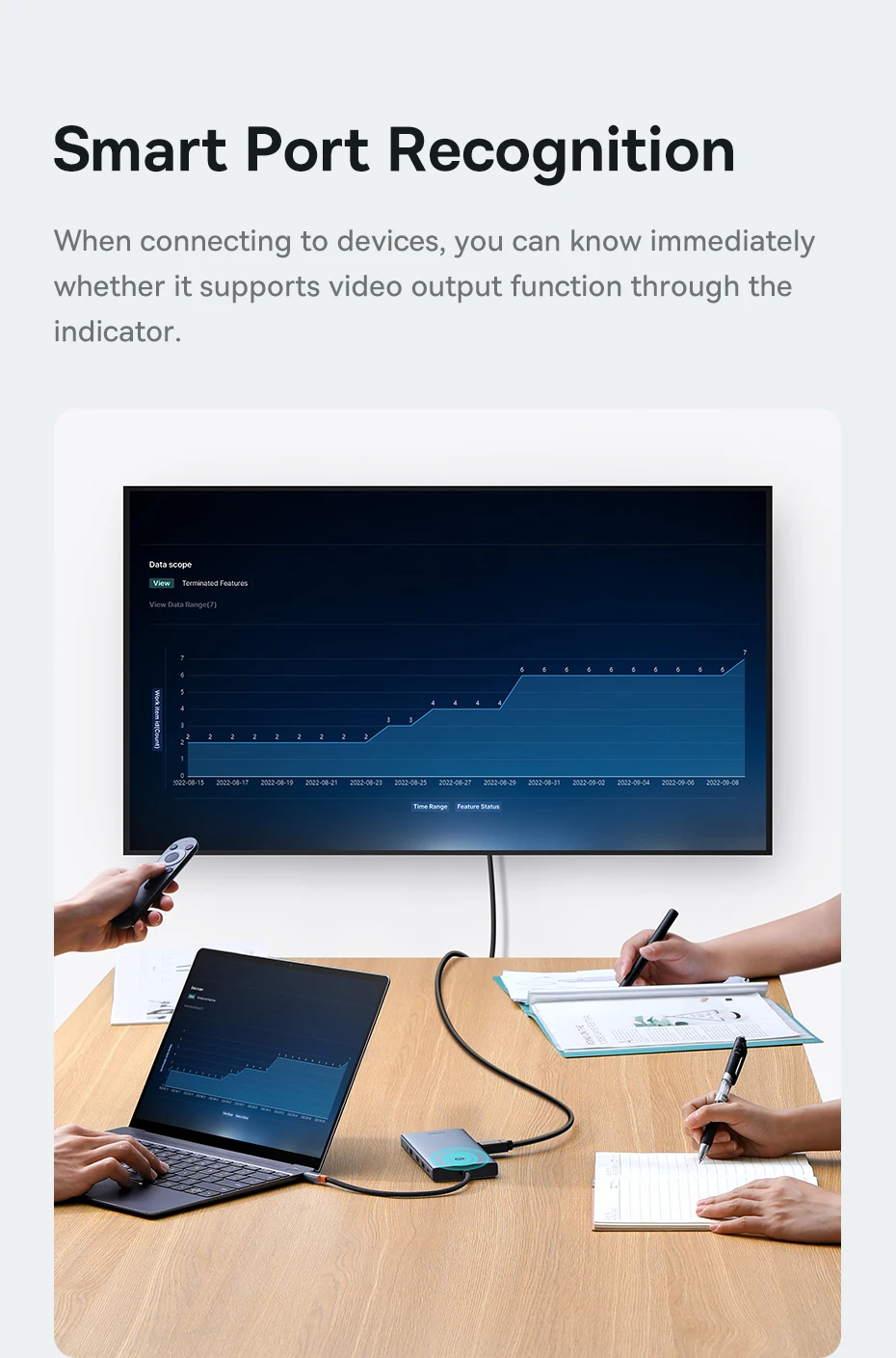 【Limited Offer】Baseus USB Hub Type C to Dual HDMI 4K 60Hz 30Hz VGA PD 100W Fast Charging USB A 3.0 5Gbps MST Display for Windows