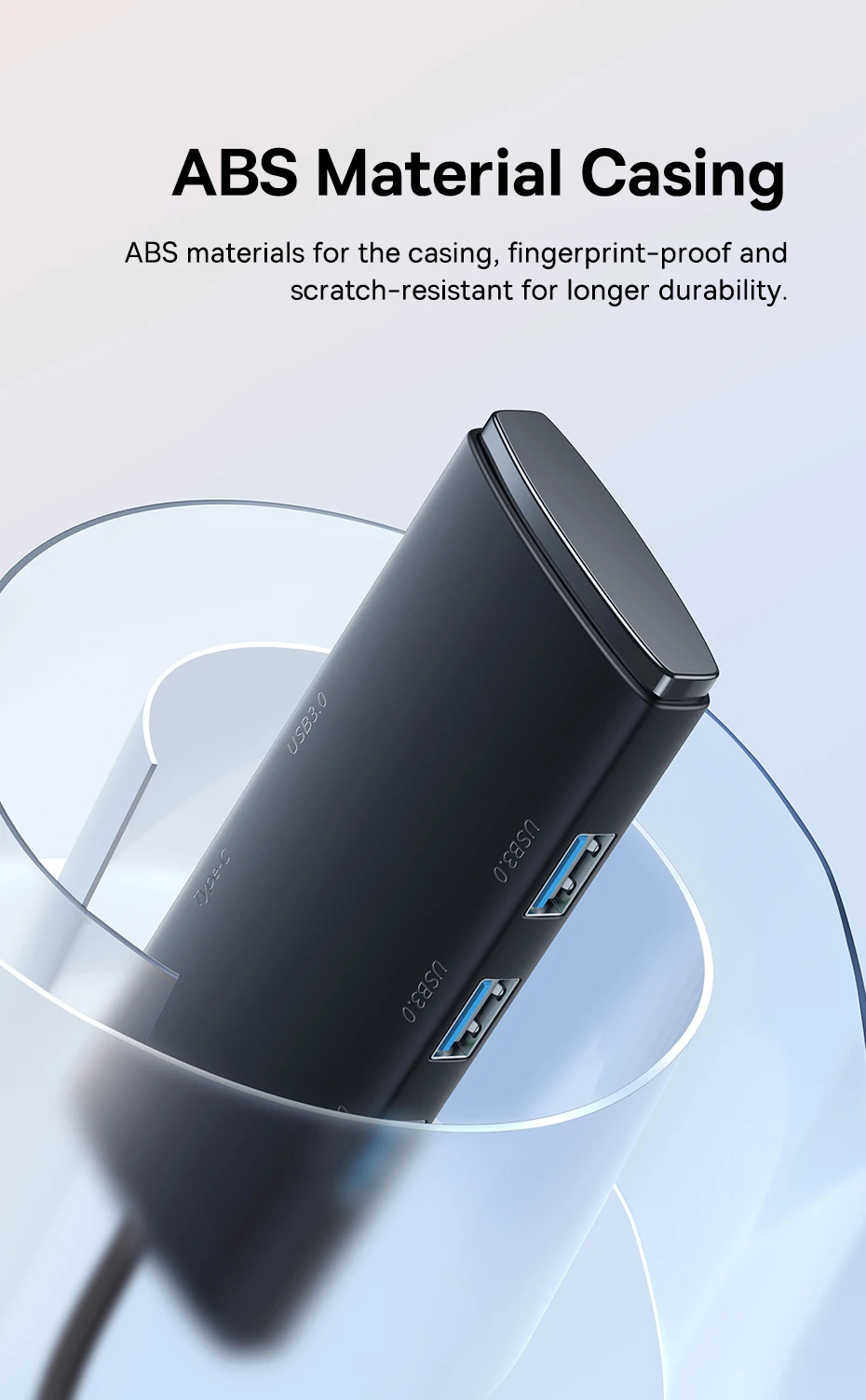 Baseus USB HUB 4 in 1 USB C HUB USB Type C to Multi USB 3.0 Adapter for MacBook Pro Air Huawei Mate 30 USB-C 3.0 Splitter