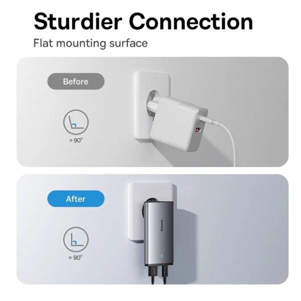 Baseus 65W GaN Pro Ultra-Slim Fast Charger Dual-Port PD QC4.0 USB-C Travel Adapter for Laptop iPhone 16 15 14 - Image 6