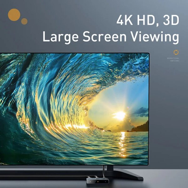 Baseus Matrix 4K HD HDMI Bi-Directional Switch 2x1/1x2 Switcher 4K 30Hz - Image 2