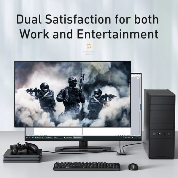 Baseus Matrix 4K HD HDMI Bi-Directional Switch 2x1/1x2 Switcher 4K 30Hz - Image 3