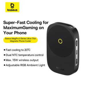 Baseus MagPro Series Ultra-Thin Magnetic Phone Cooler with 15W Wireless Charging