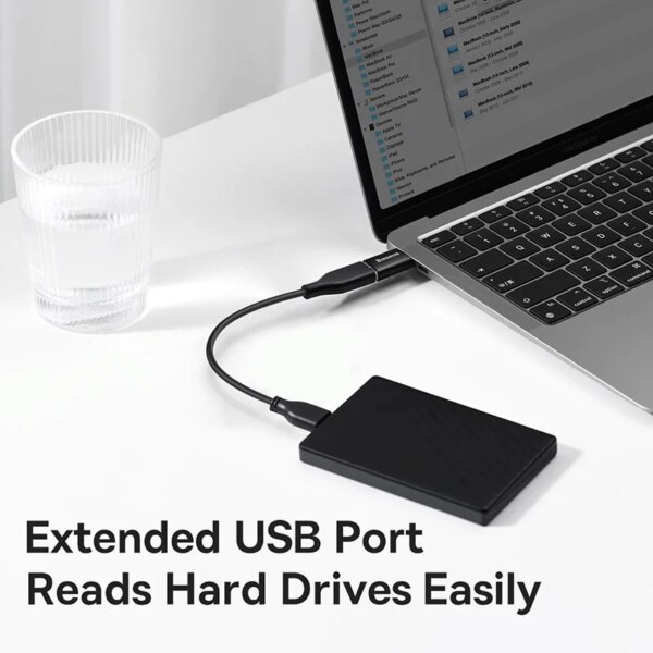 Baseus USB 3.1 Adapter OTG Type C to USB Adapter 10Gbps For MacBook Samsung Xiaomi Huawei - Image 3