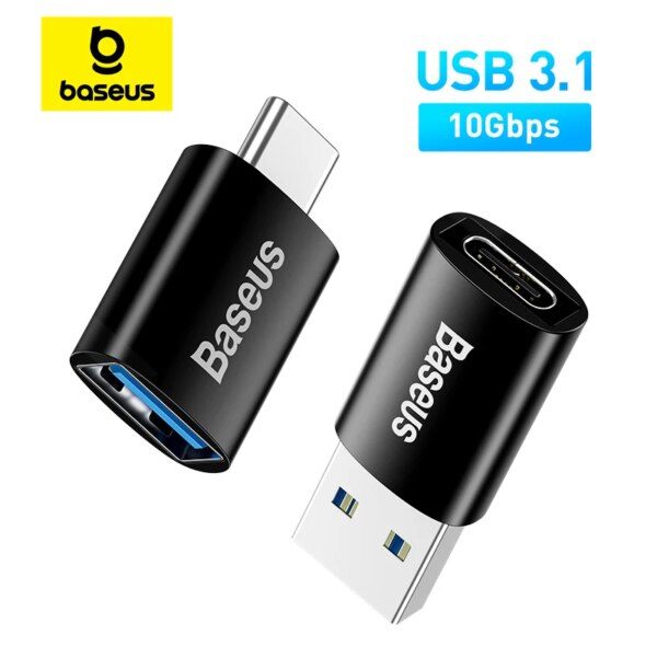 Baseus USB 3.1 Adapter OTG Type C to USB Adapter 10Gbps For MacBook Samsung Xiaomi Huawei