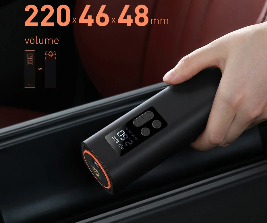 Baseus Car Inflator Portable Air Compressor Pump for Electric Motorcycle Bicycle Car Tyre Inflator Digital Display Compressors