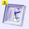 Baseus 0.4mm Corning Tempered Glass Screen Protector for iPhone 16 15 14 13 Pro Max Plus Anti-Peep Auto Installation