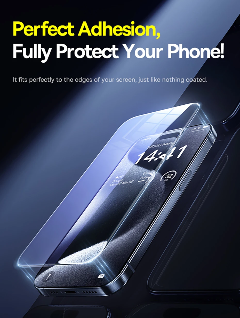 Baseus Tempered Glass for iPhone 17 16 Pro Max Screen Protector for iPhone 15 14 13 12 11 Pro Max Clear Edge Anti-Peeping Film