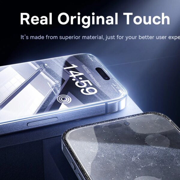 Baseus Superior Series HD Tempered Glass Screen Protector for iPhone 15 14 13 12 11 Pro Max Anti-Fingerprint - Image 4