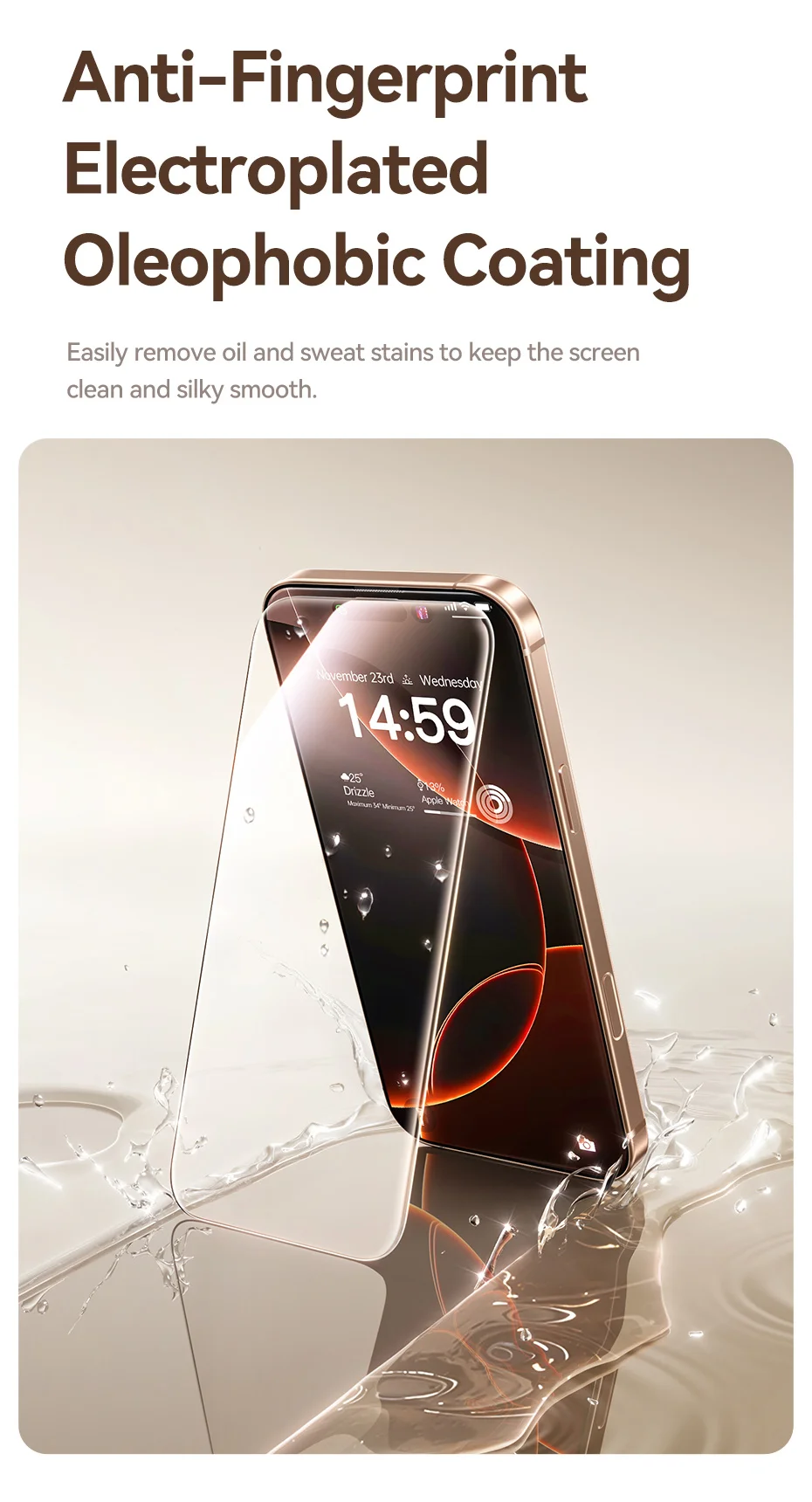 Baseus Full-View 0.3mm Tempered Glass For iPhone 17 16 Pro Max Screen Protector For iPhone 17 Air 15 14 13 Pro Max Dust Proof