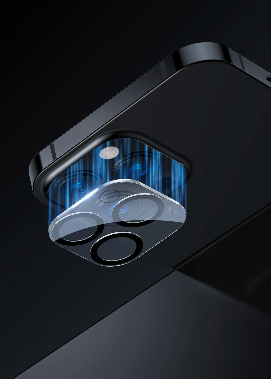 Baseus 2PCS Camera Lens Protector for iPhone 16 Pro Max 15 Pro Max 14 Plus Lens Tempered Glass Protection Film Screen Protector