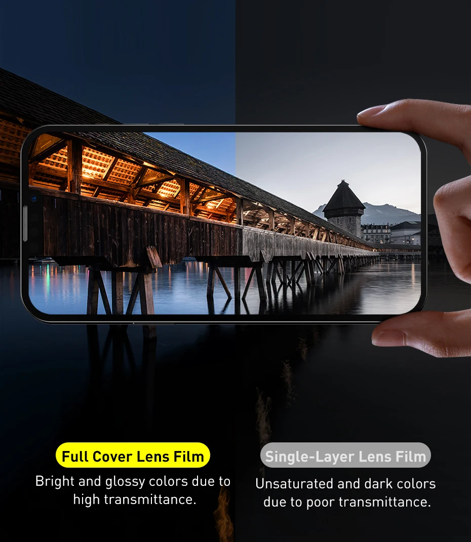 Baseus 2PCS Camera Lens Protector for iPhone 16 Pro Max 15 Pro Max 14 Plus Lens Tempered Glass Protection Film Screen Protector