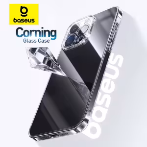 Baseus Ultra-Thin Corning Glass Case for iPhone 16 15 14 13 Pro Max