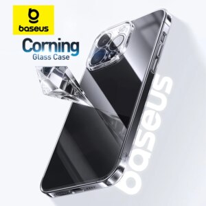Baseus Ultra-Thin Corning Glass Case for iPhone 16 15 14 13 Pro Max