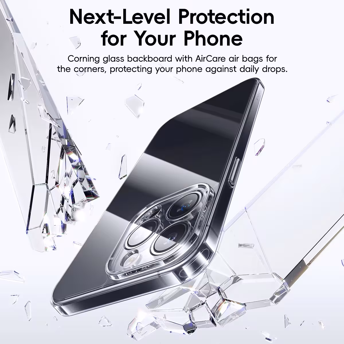 Baseus Ultra-Thin Corning Glass Case for iPhone 16 15 14 13 Pro Max Baseus Ultra-Thin Corning Glass Case for iPhone 16 15 14 13 Pro Max - Image 6