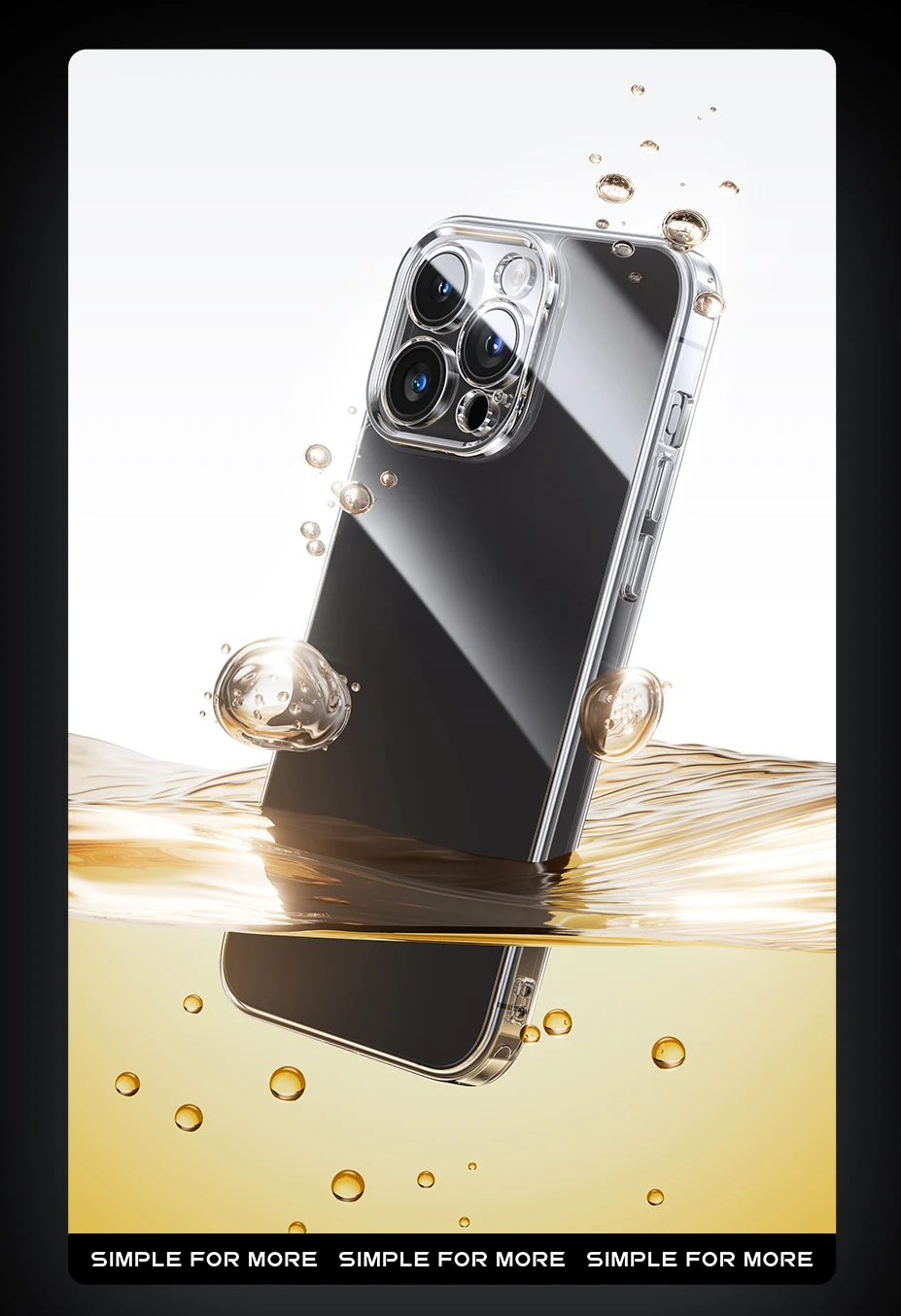 Baseus Tempered Glass Case for iPhone 16 15 Pro Max Clear Hard Corning Gorilla Glass Case for iPhone 15 14 13 Pro Max Plus Case