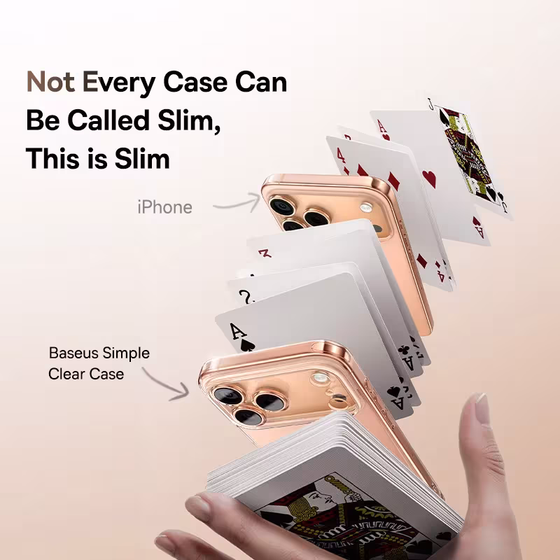 Baseus Simple Clear Soft Case for iPhone - Ultra Thin Crystal Clear Anti-Yellowing Protective Cover Baseus Simple Clear Soft Case for iPhone - Ultra Thin Crystal Clear Anti-Yellowing Protective Cover - Image 3