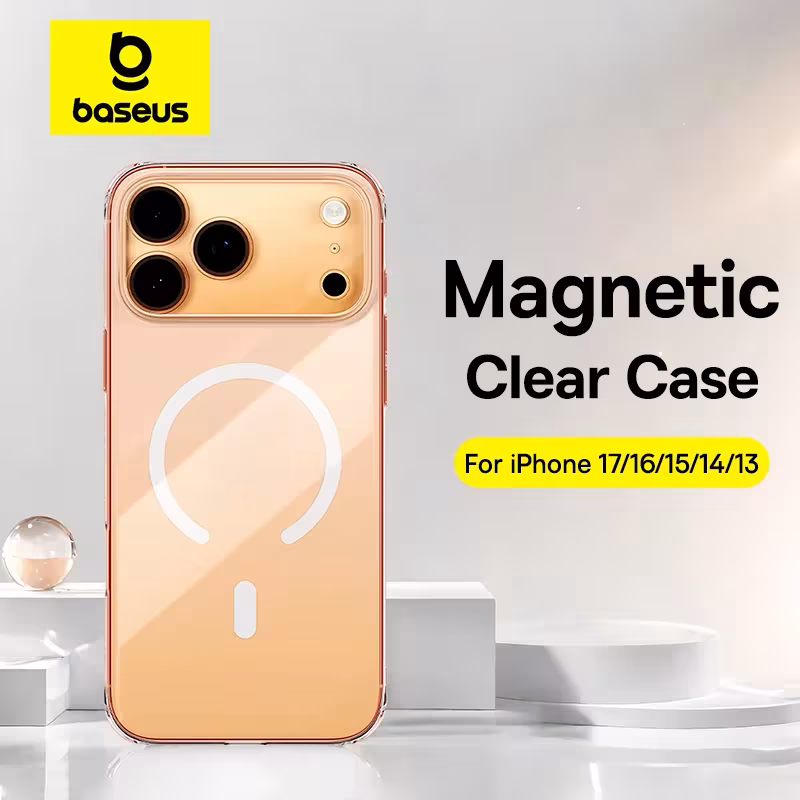 Baseus Ultra Slim Clear Case for iPhone 15 Pro Max 14 13 12 | Anti-Yellowing Magsafe Compatible Thin Protective Cover Baseus Ultra Slim Clear Case for iPhone 15 Pro Max 14 13 12 | Anti-Yellowing Magsafe Compatible Thin Protective Cover