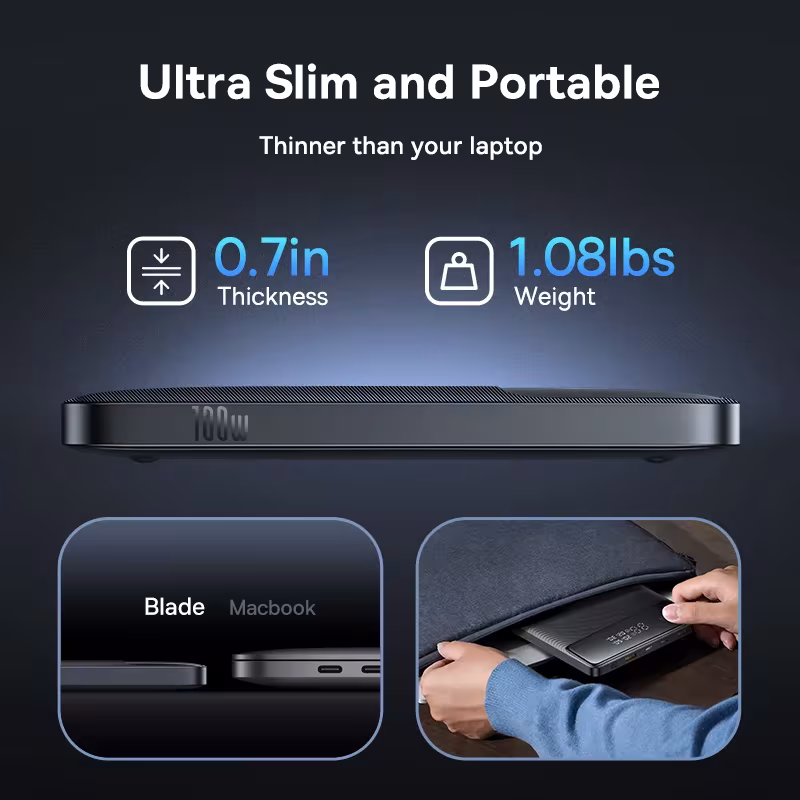 Baseus 100W Power Bank 20000mAh with Digital Display PD Fast Charging Portable Charger for Laptop MacBook iPhone Samsung Baseus 100W Power Bank 20000mAh with Digital Display PD Fast Charging Portable Charger for Laptop MacBook iPhone Samsung - Image 5