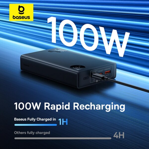 Baseus 140W Power Bank 24000mAh Portable Charger 3 Output Ports for MacBook iPhone 16 - Image 5