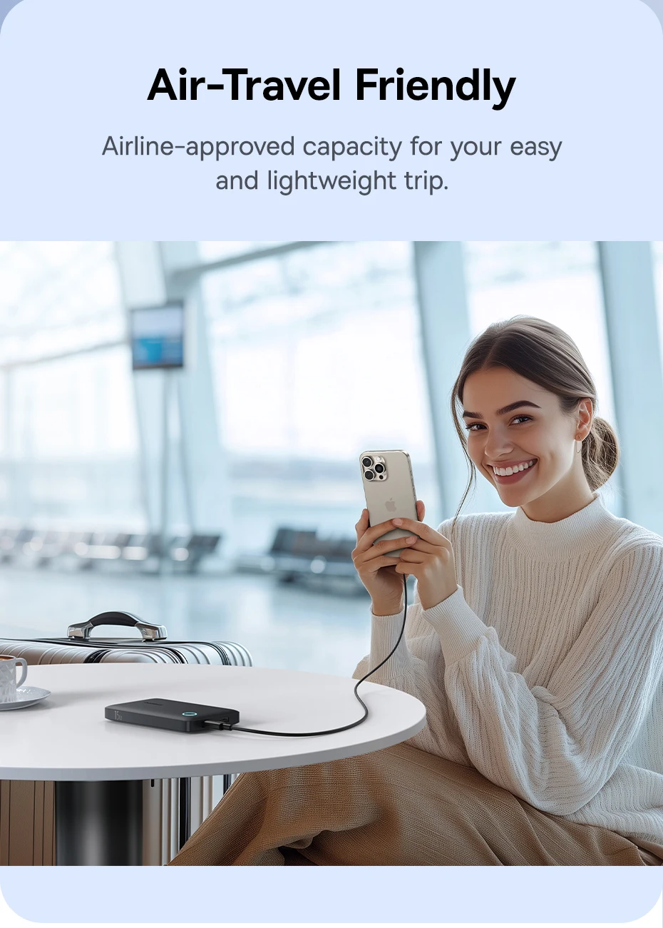 Baseus FP11 15W Power Bank 10000mAh PD Fast Charging Type C External Battery Powerbank for iPhone 16 15 Samsung S25 Xiaomi OPPO