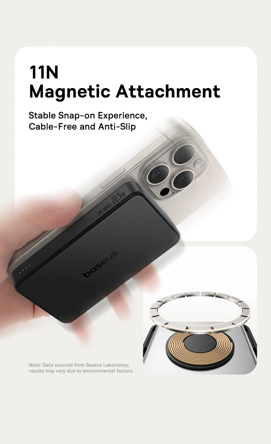 Baseus Qi2 Magnetic Power Bank 10000mah 15W Wireless Charging 22.5W Wired Charge Qi2-Certified for iPhone 16 15 14 13 12 Pro Max