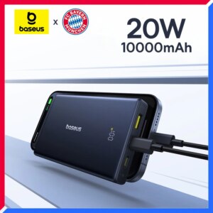 Baseus PicoGo 20W Power Bank 10000mAh with Digital Display USB-C Fast Charging Portable