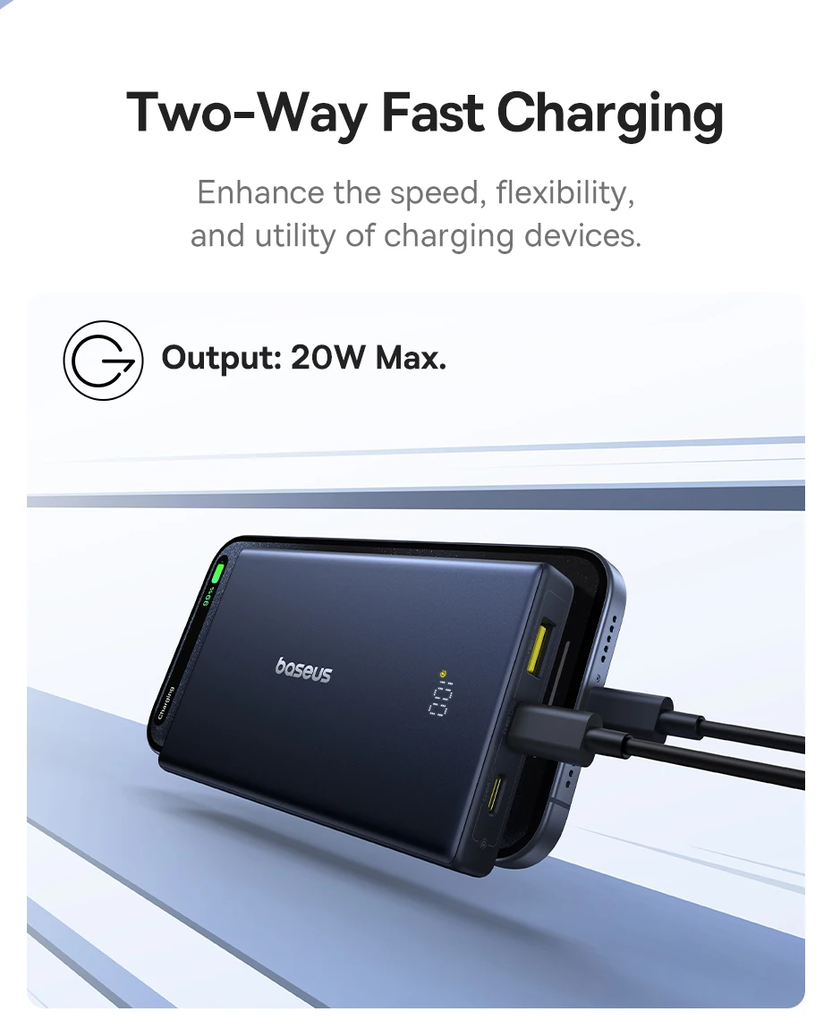Baseus x FC Bayern 20W Power Bank 10000mAh Capacity 2 USB-C 1 USB-A Output for iPhone Samsung Xiaomi Poco Portable Powerbank