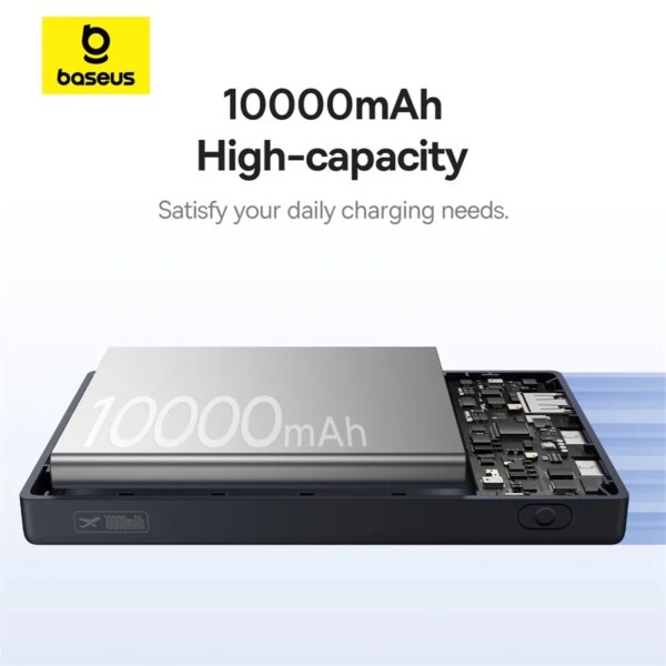 Baseus PicoGo 20W Power Bank 10000mAh with Digital Display USB-C Fast Charging Portable - Image 3