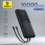 Baseus Lipow Dual-Cable Power Bank 10000mAh with Digital Display 22.5W Fast Charging