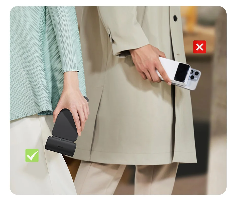 Baseus Mini Power Bank 20W 5000mAh Type C Fast Charging External Battery PowerBank for iPhone 15 Pro Max Samsung Xiaomi
