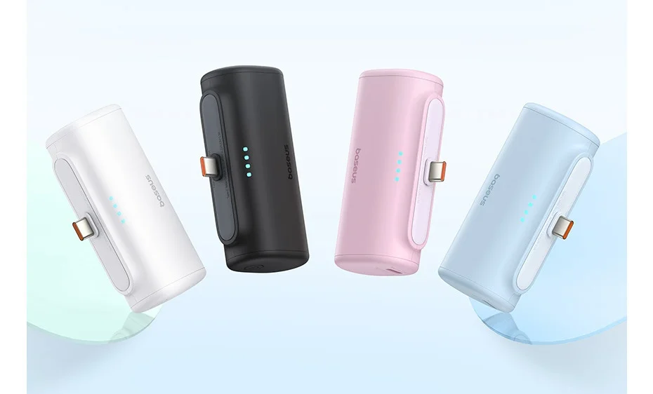 Baseus Mini Power Bank 20W 5000mAh Type C Fast Charging External Battery PowerBank for iPhone 15 Pro Max Samsung Xiaomi