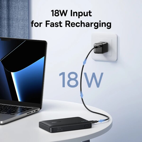 Baseus EnerFill FP21 10000mAh 22.5W Fast Charging Power Bank Portable Ultra Thin - Image 6