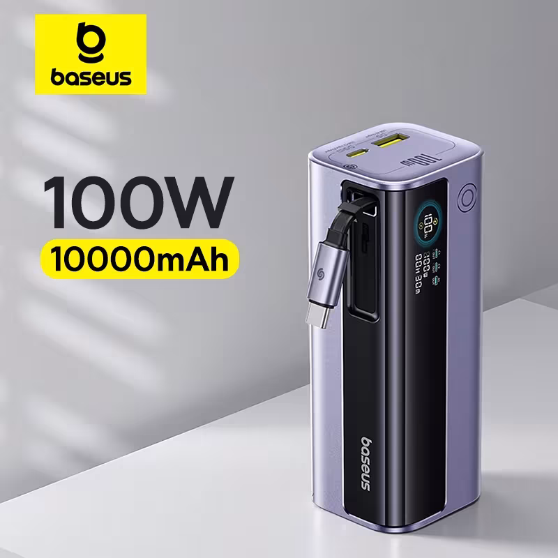 Baseus EnerGeek GR11 Power Bank 10000mAh 100W with Retractable Cable Baseus EnerGeek GR11 Power Bank 10000mAh 100W with Retractable Cable