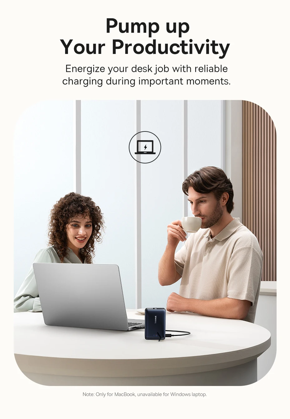 Baseus Nomos 45W 3-in-1 Power Bank 10000mah Qi2 Magnetic Wireless Charging Powerbank with Phone Holder for iPhone 12-16 Pro Max
