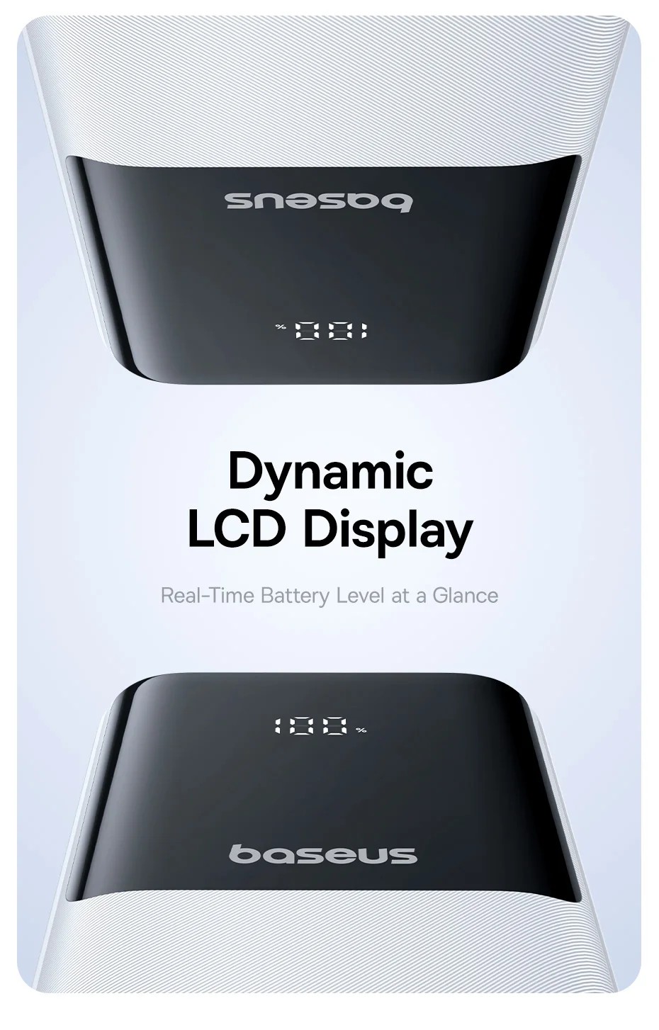 Baseus Power Bank 20000mAh PD 22.5W Fast Charging Phone External Battery Powerbank Charger for Xiaomi Poco iPhone Samsung iPad
