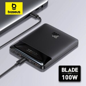 Baseus Blade 100W Portable Power Bank 20000mAh Ultra-Thin Laptop Charger