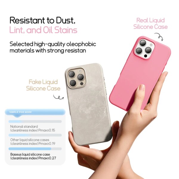 Baseus Liquid Silicone Magnetic Case for iPhone 16 15 14 Series | 0.2mm Ultra Thin MagSafe Compatible - Image 4