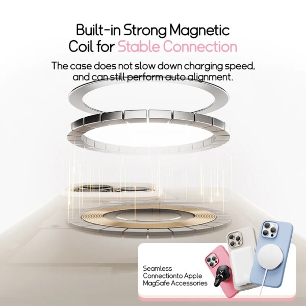 Baseus Liquid Silicone Magnetic Case for iPhone 16 15 14 Series | 0.2mm Ultra Thin MagSafe Compatible - Image 3
