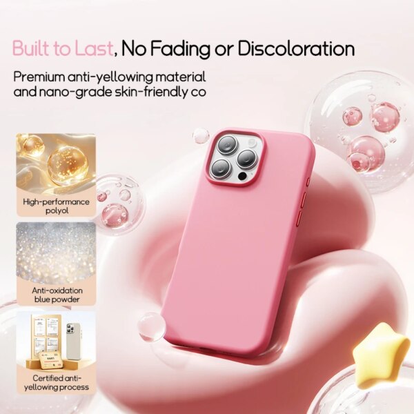 Baseus Liquid Silicone Magnetic Case for iPhone 16 15 14 Series | 0.2mm Ultra Thin MagSafe Compatible - Image 5