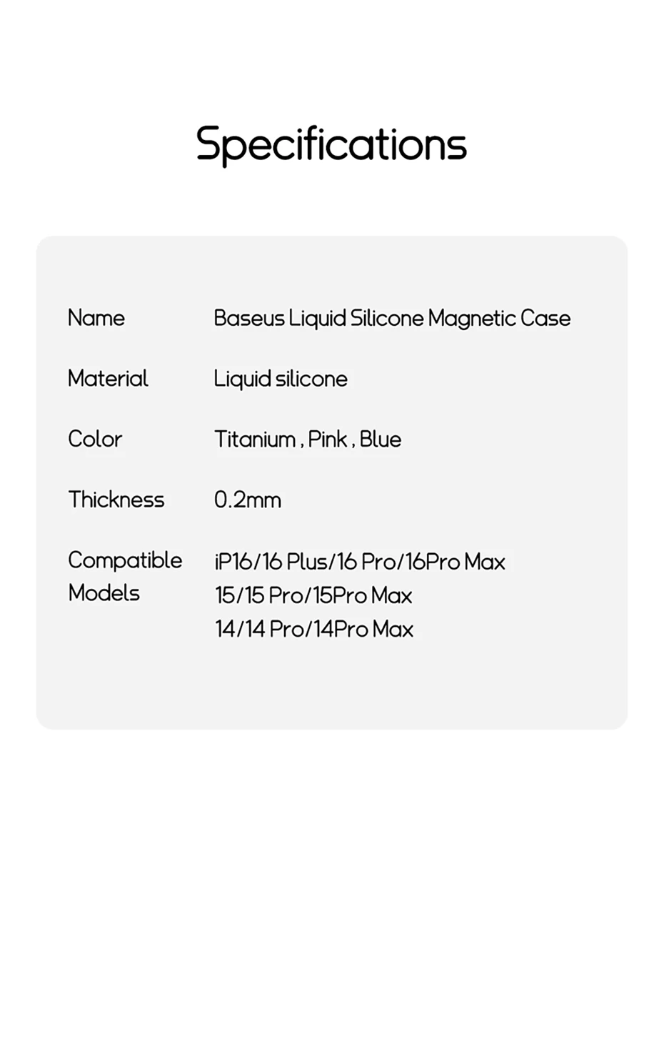 Baseus Liquid Silicone Magnetic Case For iPhone 16 15 14 Pro Max Plus for MagSafe Wireless Charging Skin-Friendly Smooth Cover