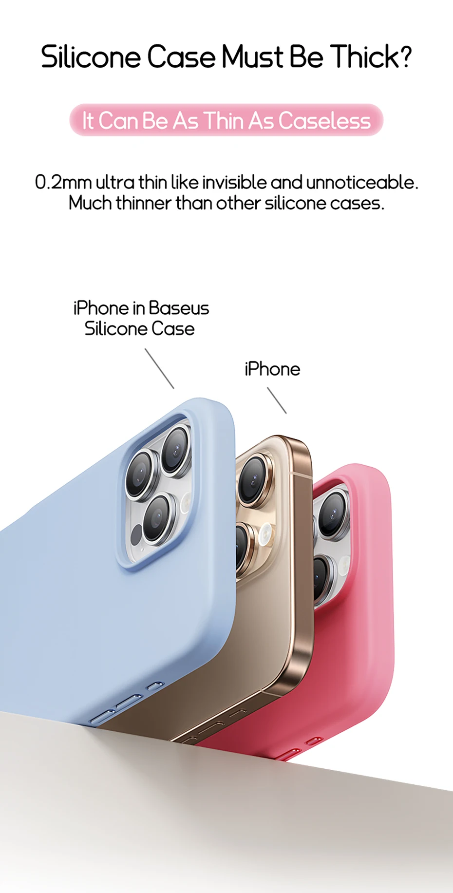 Baseus Liquid Silicone Magnetic Case For iPhone 16 15 14 Pro Max Plus for MagSafe Wireless Charging Skin-Friendly Smooth Cover