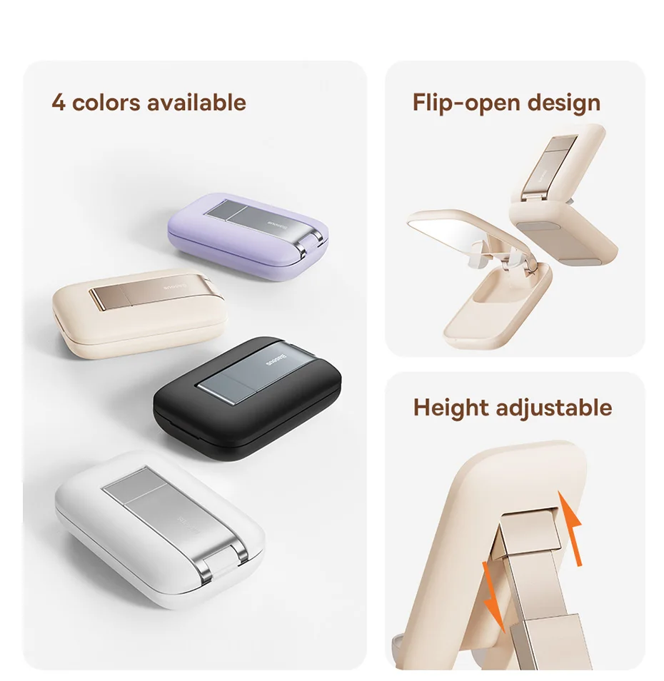 Baseus Phone Holder Stand PC Shell Adjustable Holder For iPhone 16 15 14 Pro Max Xiaomi Samsung Huawei Cell Mobile Phone Stand