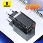 Baseus GaN5 Pro 65W Fast Charger with BPSII 3-Port PD Adapter for Laptop Phone