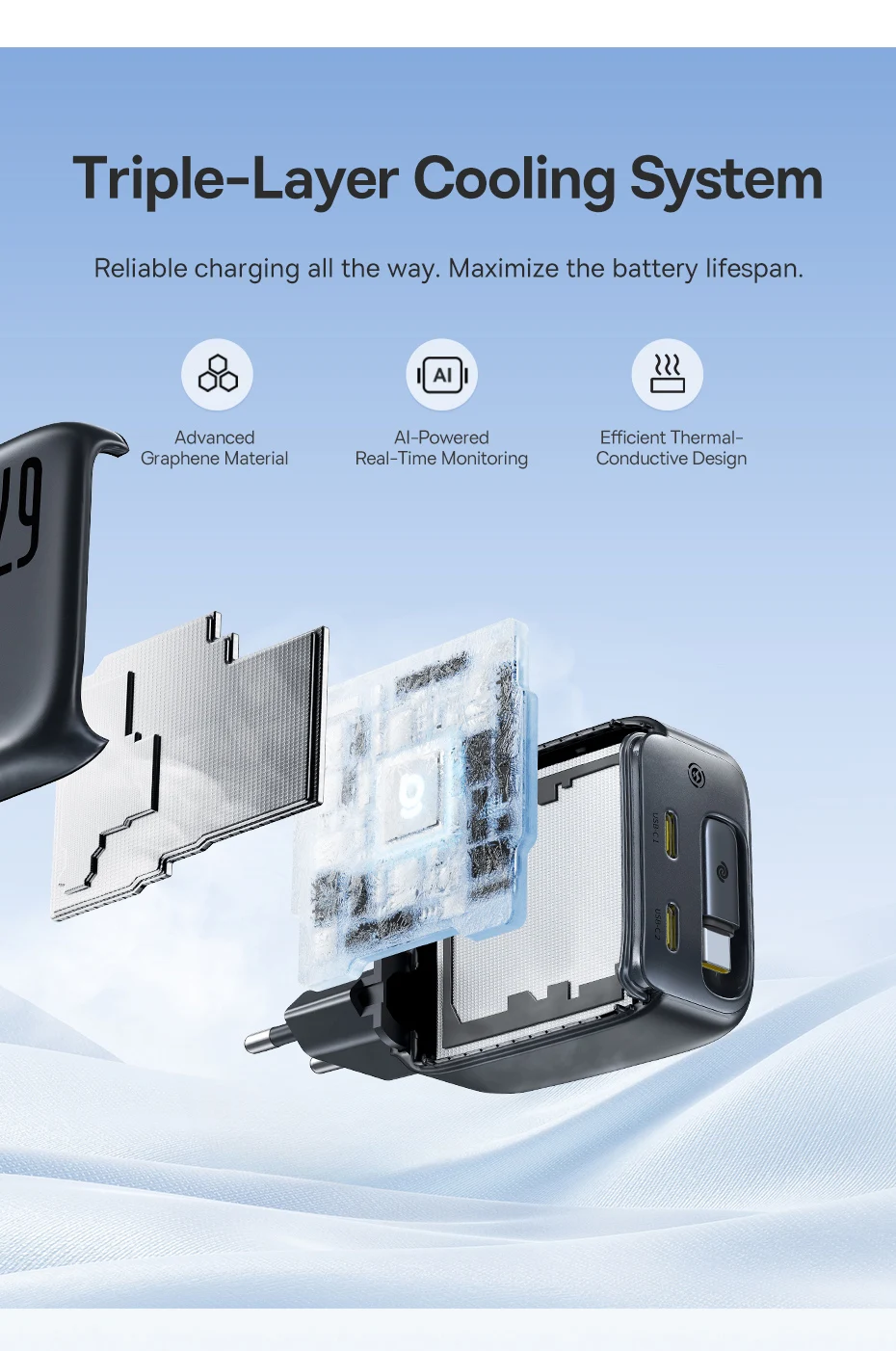 【New Sale】Baseus Enercore 67W Fast Charger Retractable USB C Charger For iPhone Samsung Xiaomi Quick Charger Travel Charger
