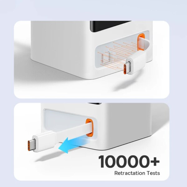Baseus 65W PowerCombo Smart Digital Power Strip with GaN Tech, Retractable Cable & App Control - Image 5
